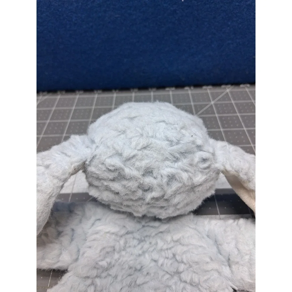 Demdaco Puppy Dog Blue Sherpa Plush Rattle Floppy Lovey Security Blanket 5008201